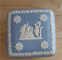 Wedgwood Blue Jasperware Vanity Box