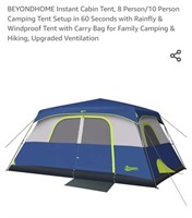 NEW 8 Person Instant Cabin Tent w/ Rainfly &