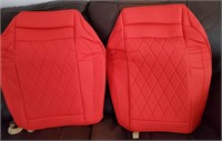 2pc Universal Car Seat Covers (BACKS ONLY)  RED
