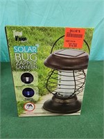 Solar bug zapper lantern