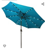 9' LED Patio Umbrella, Aqua Blue

*similar to