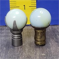 2 Vintage Lamp Finials
