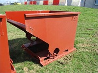 New/Unused 2 CY. Self Dumping Hopper w/Fork Pocket