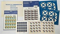 7 US Mint Stamp Sheets $49.84FV