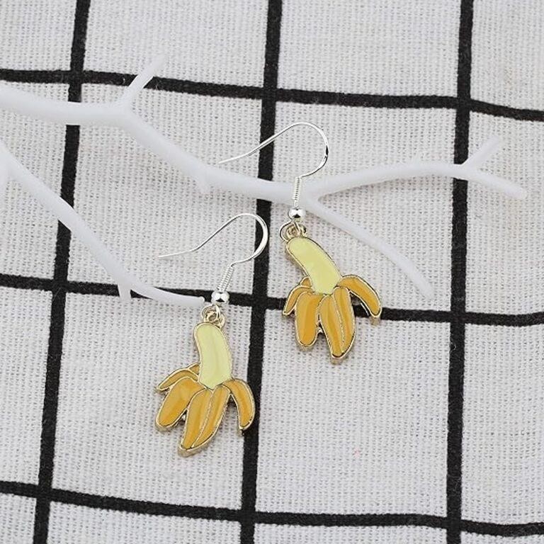 BAUNA Cute Banana Earrings Summer Fruit Theme
