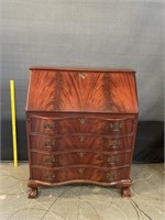 Antique Claw Foot Ribbon Front Secretary