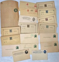 Antique US & Territories Stamped Cards, Envelopes