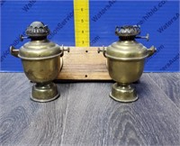 VINTAGE Small Brass Oil Lamps