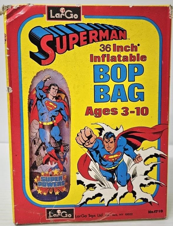 1970 NOS Superman Bop Bag Sealed 36" Tall