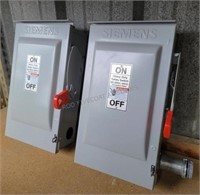2-- Siemens Fused Electrical Disconnects