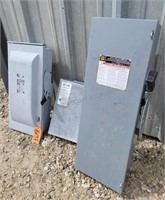 3-- Used Electrical Disconnect Boxes