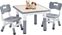 FUNLIO Kids Table and 2 Chairs Set