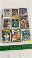 Robin Yount baseball cards.