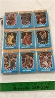 Assorted basketball cards.