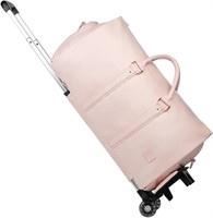 B6438 Rolling Garment Bag with wheels, Pink