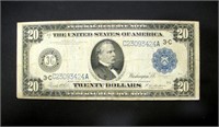 1914 $20 FEDERAL RESERVE NOTE GROVER CLEVELAND