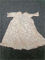 Antique infant dress, hand sewn, embroidered