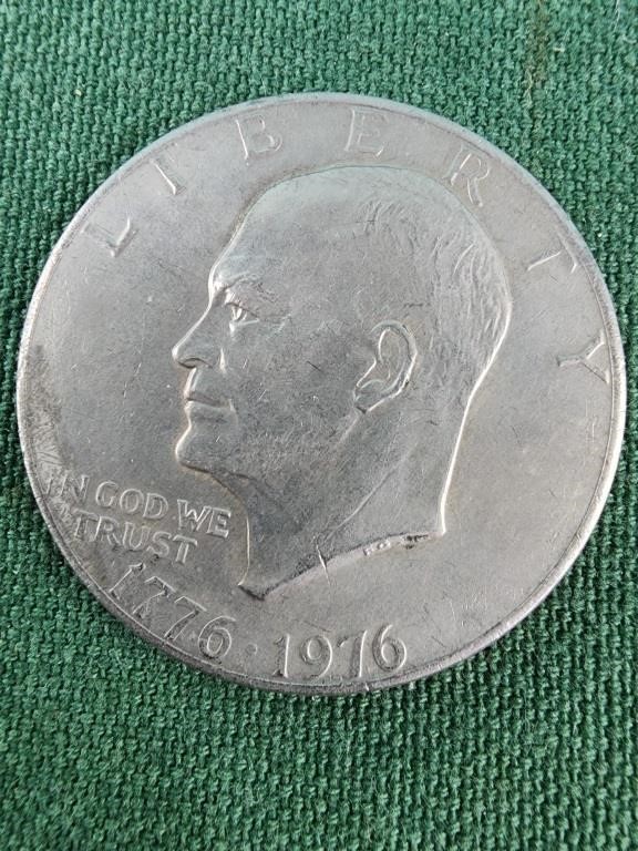 Bicentennial Eisenhower dollar coin