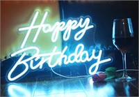 LED Neon Happy Birthday Sign Night Light Birthday