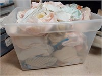 Tote of Vtg Baby, Doll Clothes and Doll Highchair*