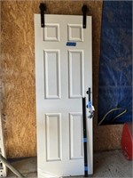 28" Door with 60" Barn Door with Track & Handle