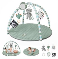 B6507  Blissful Diary Baby Play Gym, Sage Green