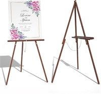A3033  Wooden Art Easel Stand 63" Brown