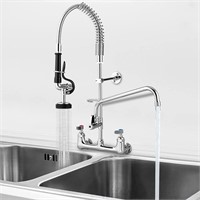 VEVOR Commercial Faucet with Sprayer, 8"