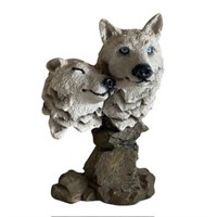 Wolf Sculpture 9" x 6" x 5"