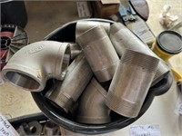 Assorted 2 Inch Stainless Steel Fittings