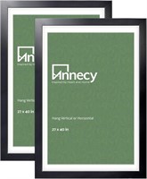 Annecy 27x40 Black Picture Frame 2 Pack
