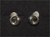 Sterling Tiffany & Co., Pereti Circle Earrings