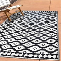 NIB TAKSHA Outdoor Plastic Straw Rug, Waterproof,