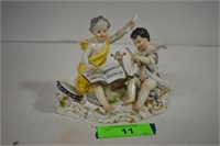 Vintage Meissen Porcelain Figurine Several Damaged