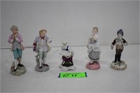 Vintage Miniature Porcelain Figurines. Most w/Chip