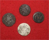 (4) Polish (?) Coins from 1600's