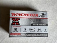 5 Rounds Winchester Super X 12 Gauge #1 Buckshot