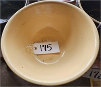 Yellowware Mixing Bowl, Pink Blue Stripe