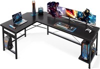$110  Coleshome 66 L Gaming Desk  Black  66 inch