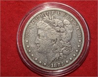1882 Morgan Silver Dollar in Case