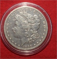 1899-O Morgan Silver Dollar in Case