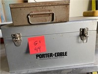 K - LOT OF POWER TOOLS & METAL BOXES (G1 44)
