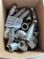 Assorted 1" Stainless Steel Fittings