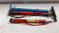 Lot of Three Hand Tire Pumps