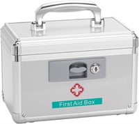 Medicine Box With Key  Silver Lock Small