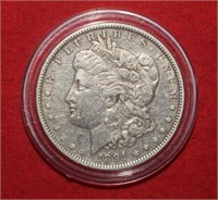 1891 Morgan Silver Dollar in Case