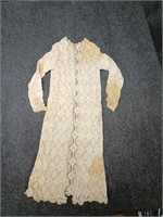 Antique handmade child-size house dress, overlay