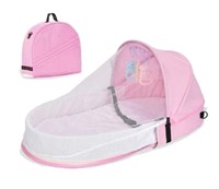 New Multi-Function Travel Mosquito Baby Bed, Pink