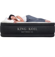 New King Koil Pillow Top Plush Queen Air Mattress