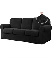 New CHUN YI 7 Piece Stretch Sofa Cover, 3 Seater